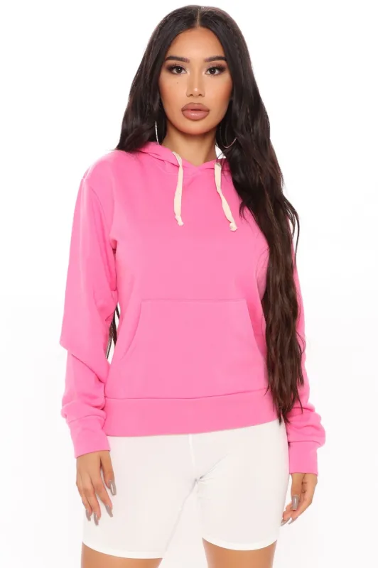Happy Little Hoodie - Pink sold by Fashion Nova