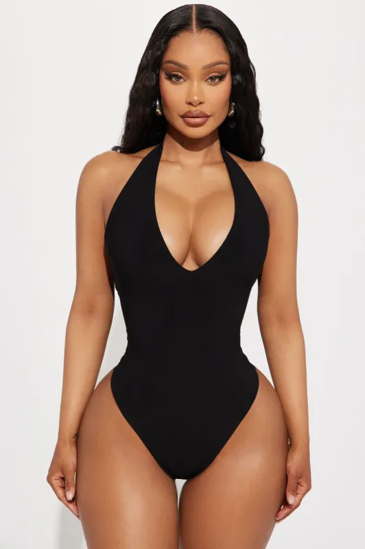 It's Getting Hot In Here Bodysuit - Black sold by Fashion Nova