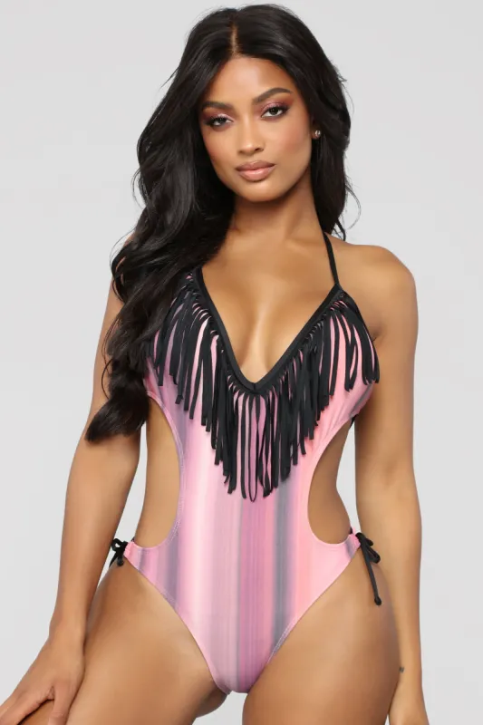 Venice Beach Swimsuit - Pink/Combo sold by Fashion Nova