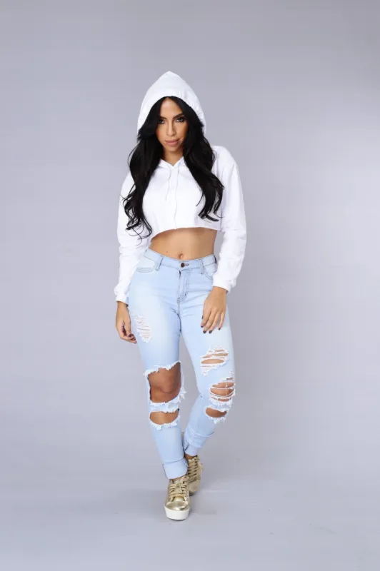 All Day Hoodie - White made by Fashion Nova
