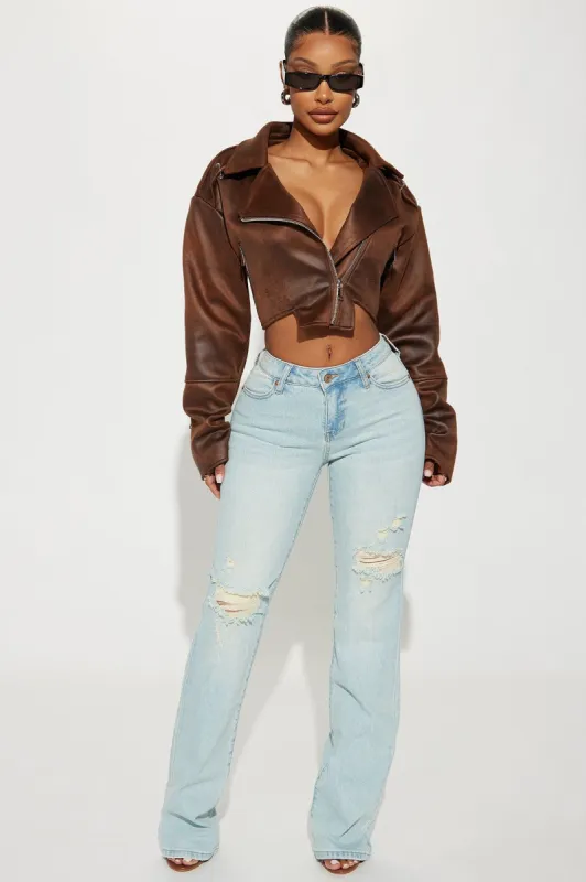 Bullseye Tinted Bootcut Jeans - Light Wash sold by Fashion Nova