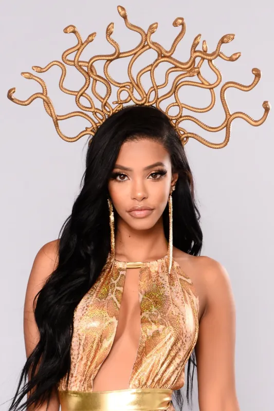 Snake Head Piece - Gold sold by Fashion Nova