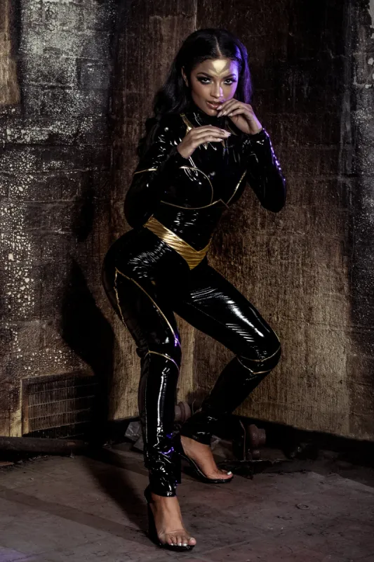 Golden Feline Costume - Black/Gold sold by Fashion Nova
