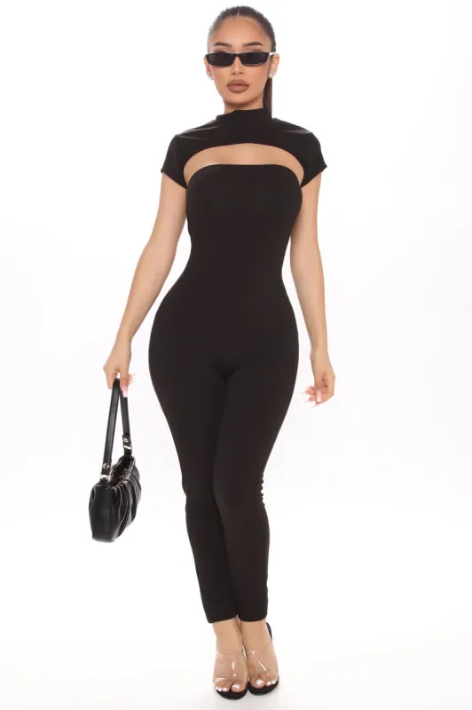 It's The Look Jumpsuit Set - Black sold by Fashion Nova