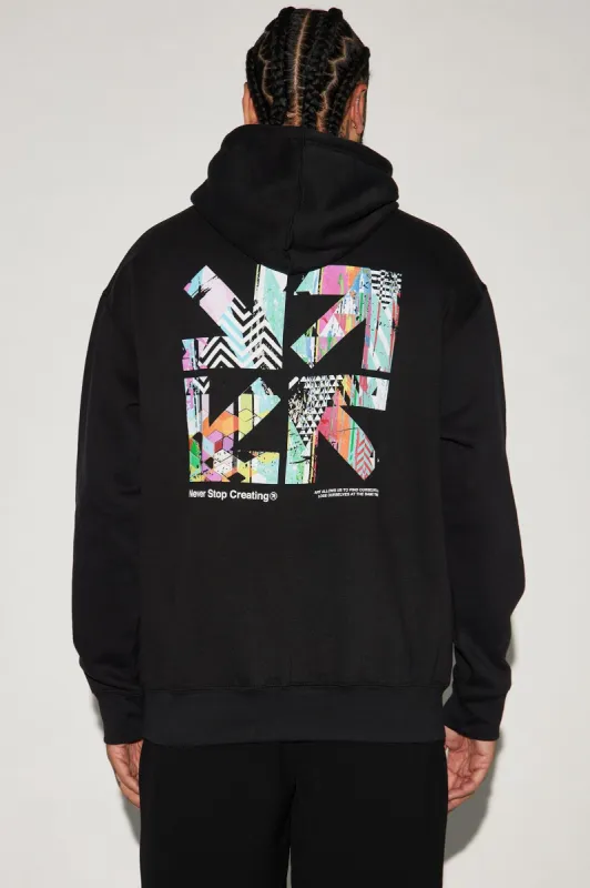 Never Stop Creating Hoodie - Black sold by Fashion Nova