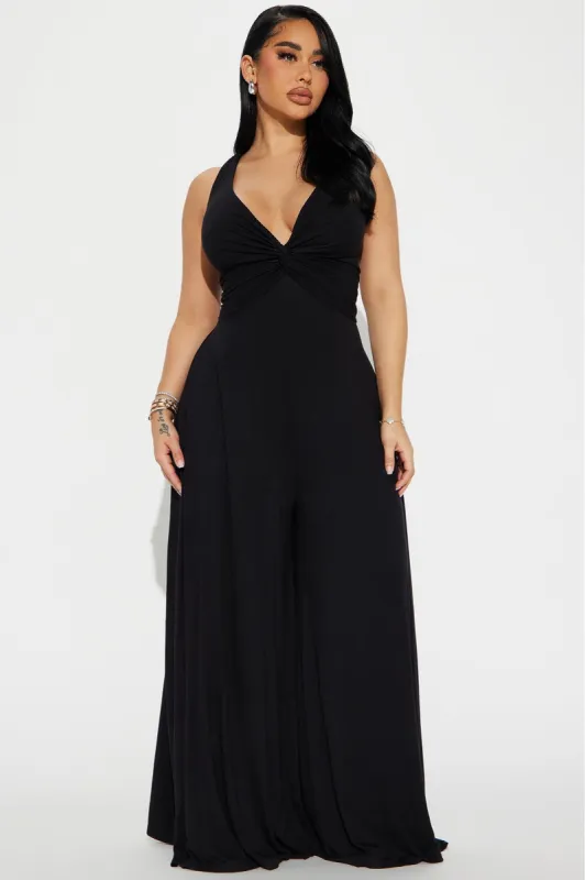 Don't Doubt Me Jumpsuit - Black sold by Fashion Nova
