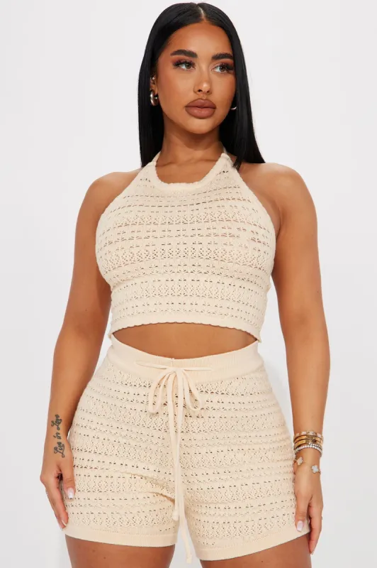 Looking Again Short Set  - Beige sold by Fashion Nova