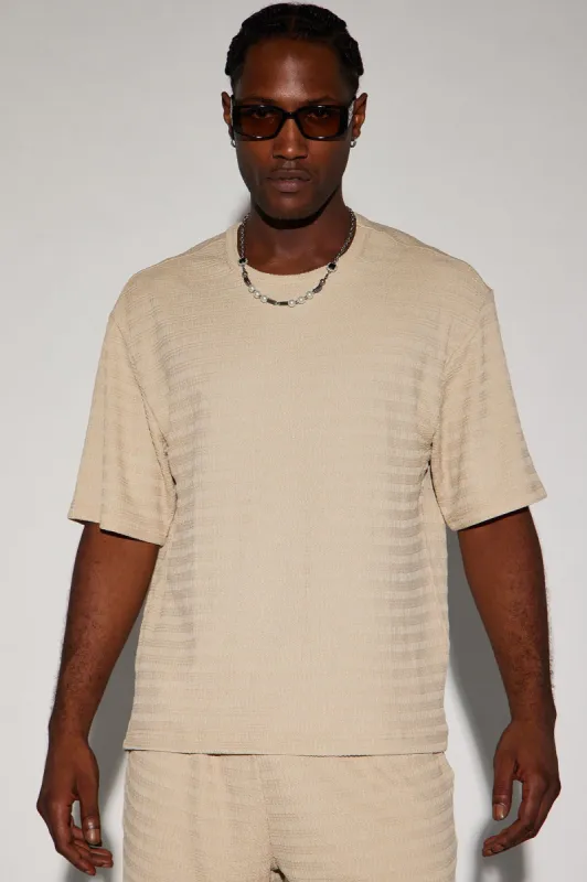 Boca Short Sleeve Tee - Tan sold by Fashion Nova