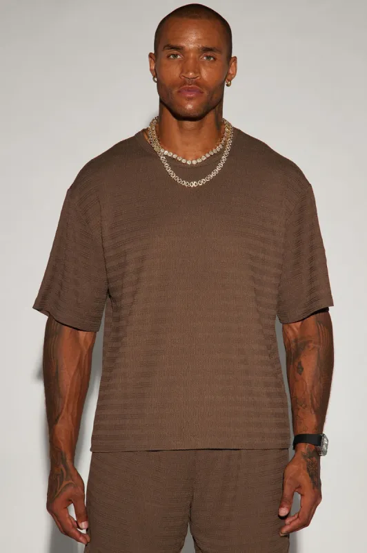 Boca Short Sleeve Tee - Brown sold by Fashion Nova