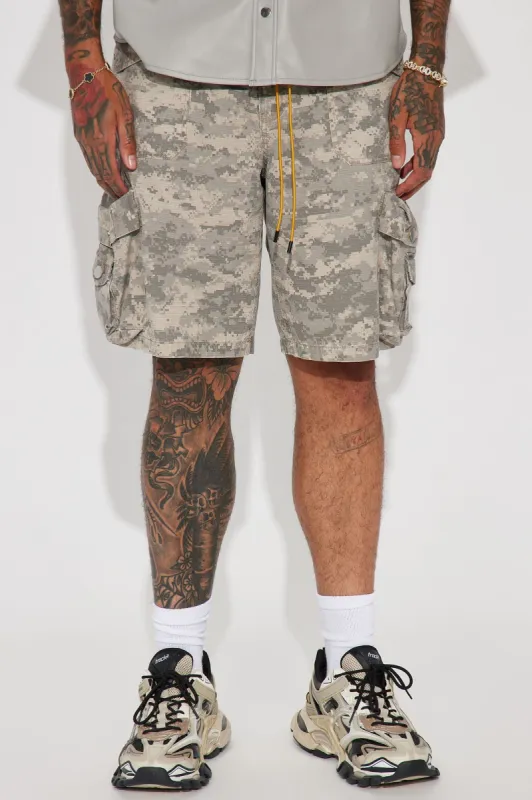 Three Sixty Days Cargo Shorts - Camouflage sold by Fashion Nova