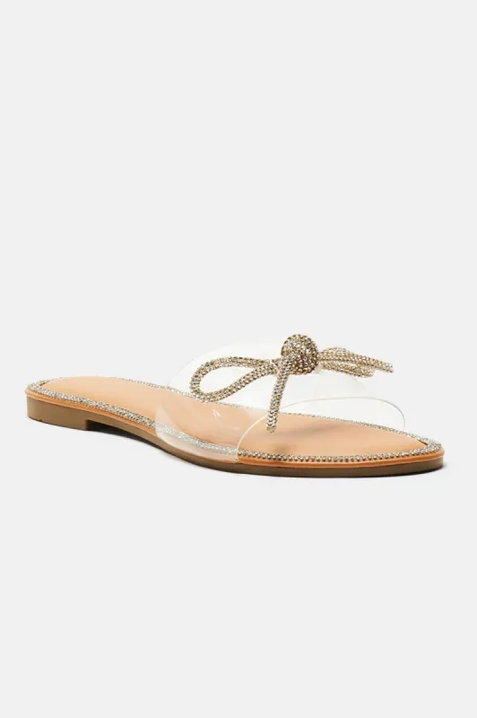 Everything You Want Embellished Sandals - Silver sold by Fashion Nova