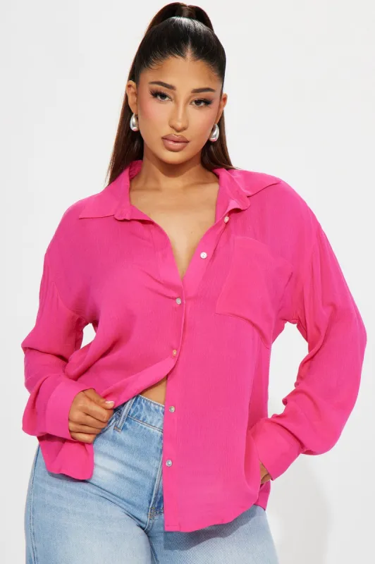 Clearwater Shirt - Hot Pink sold by Fashion Nova