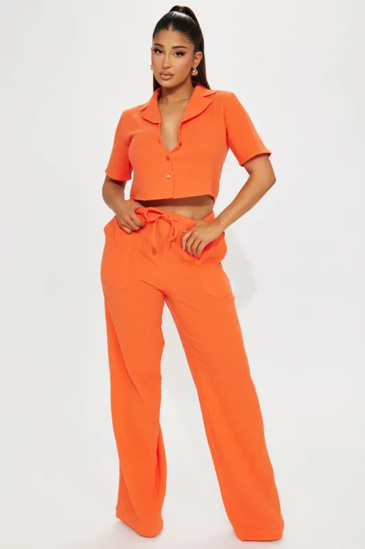 Been There Pant Set - Orange sold by Fashion Nova