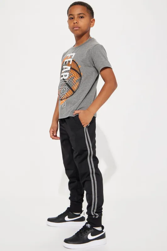 Mini Fearless Player Jogger Set - Charcoal made by Fashion Nova