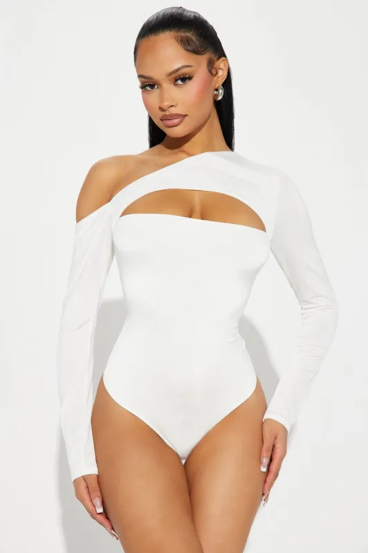 Gimme What I Want Bodysuit - Ivory sold by Fashion Nova