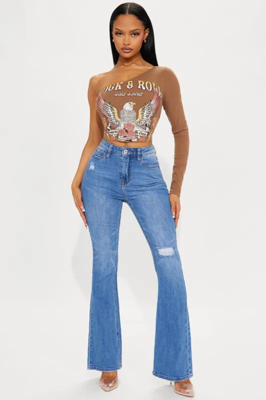Had To Be There Stretch Bootcut Jeans - Medium Wash sold by Fashion Nova