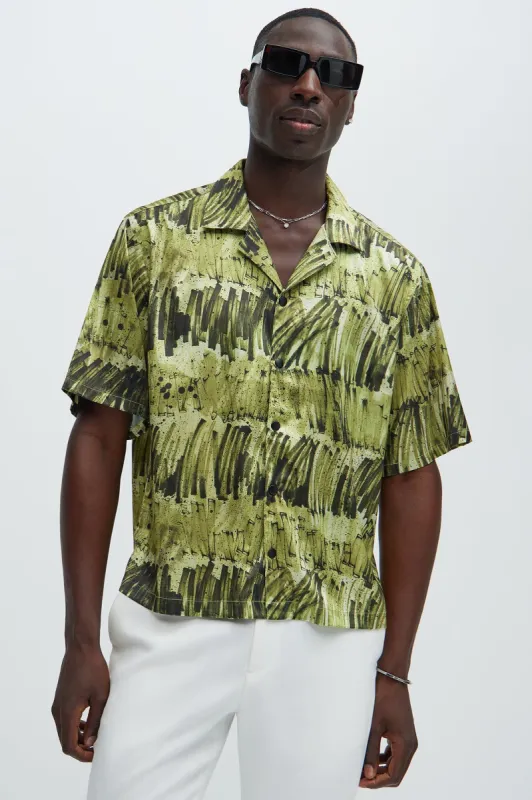 Calix Shirt - Green/combo sold by Fashion Nova
