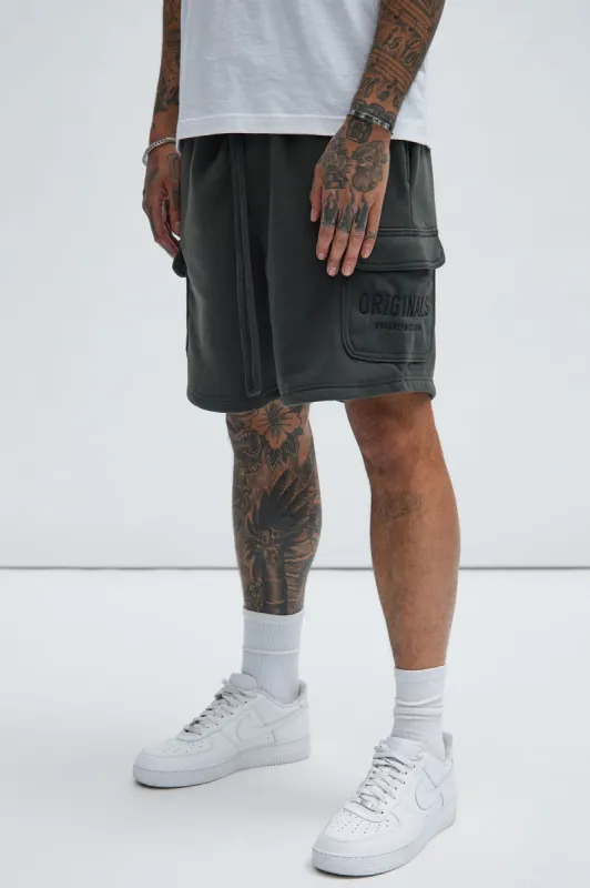 Originals Cargo Sweatshorts - Black sold by Fashion Nova