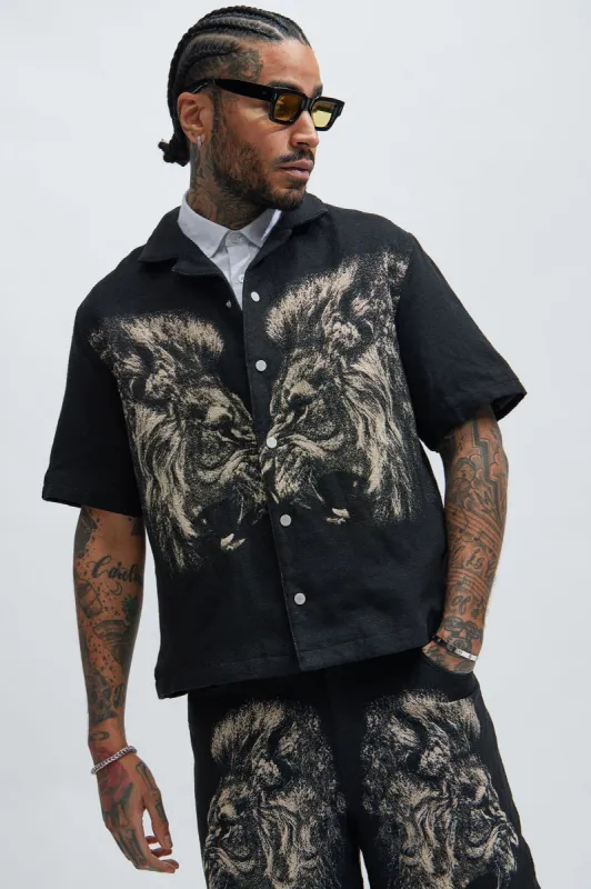 Armaros Tapestry Shirt - Black/combo made by Fashion Nova