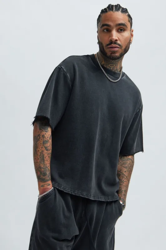 Tyson Heavy Wash Tee - Black Wash sold by Fashion Nova