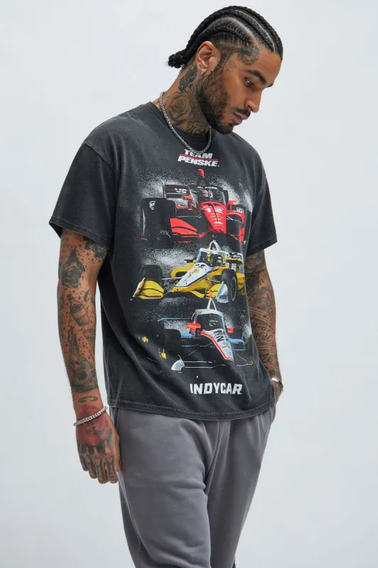 Indycar Racing Team Penske Short Sleeve Tee - Black sold by Fashion Nova