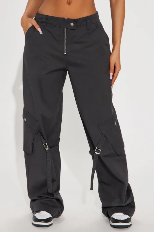 Watch Me Do It Cargo Pant - Black sold by Fashion Nova