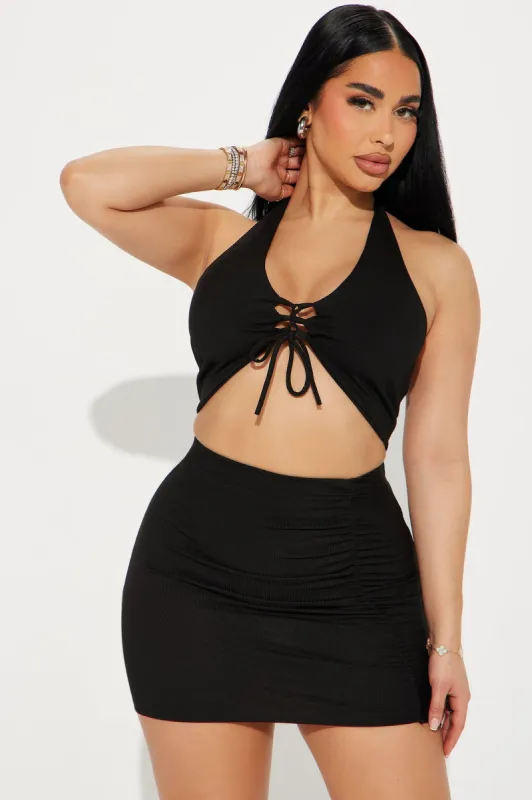 Miami Club Skirt Set - Black sold by Fashion Nova