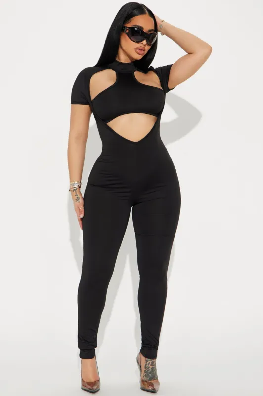 Lennon Jumpsuit - Black sold by Fashion Nova