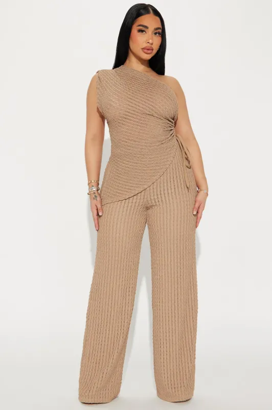 Your Dream Pant Set - Taupe sold by Fashion Nova
