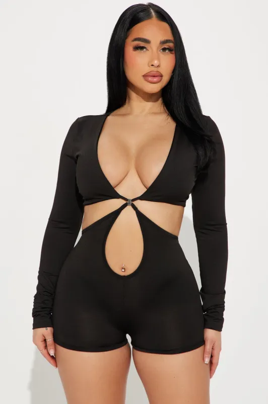 Better Than This Romper - Black sold by Fashion Nova