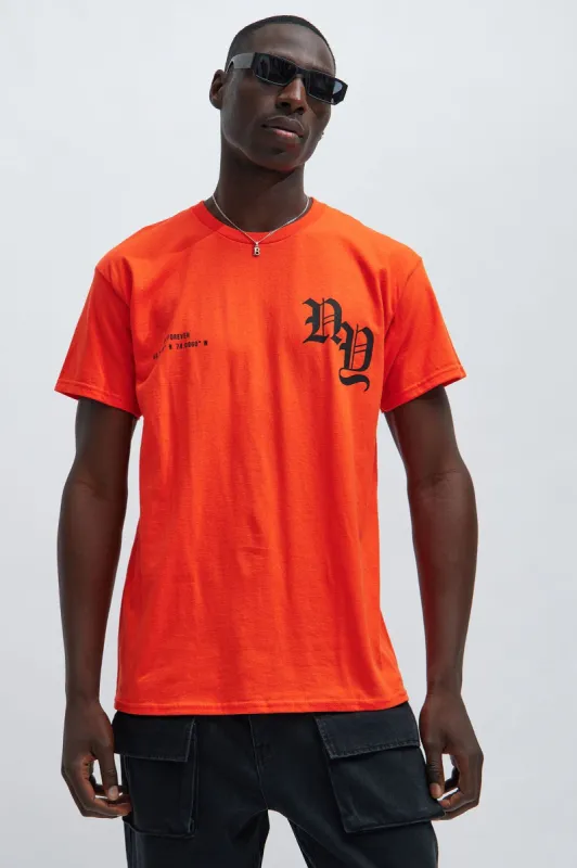 NY Forever Short Sleeve Tee - Orange made by Fashion Nova