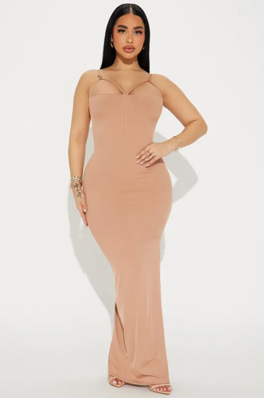 Kate Maxi Dress - Tan sold by Fashion Nova
