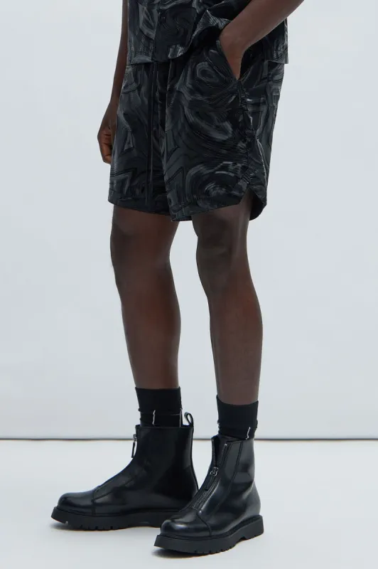 Prismatic Shorts - Black sold by Fashion Nova