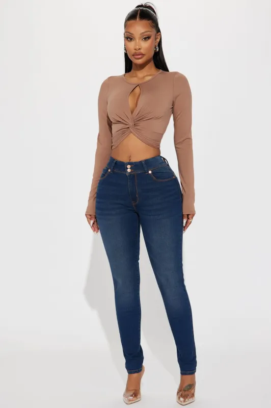 I'm A Star Booty Lifting Stretch Skinny Jeans - Dark Wash sold by Fashion Nova