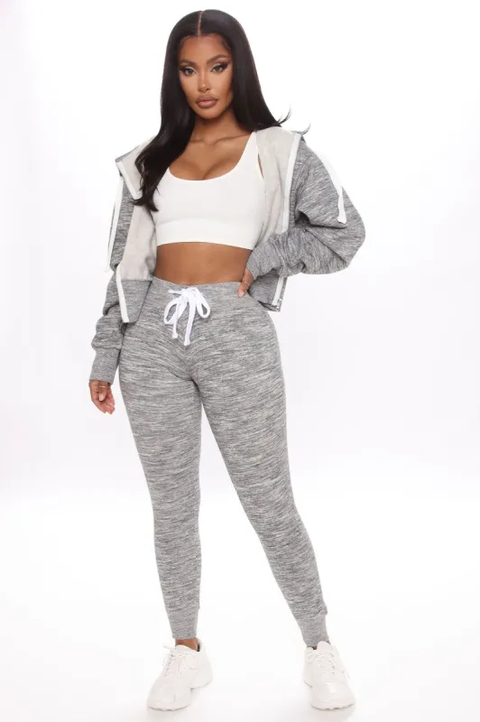 Chill Mode Hoodie And Jogger Set - Grey sold by Fashion Nova