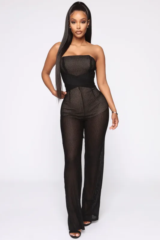 Tia Tube Jumpsuit - Black sold by Fashion Nova