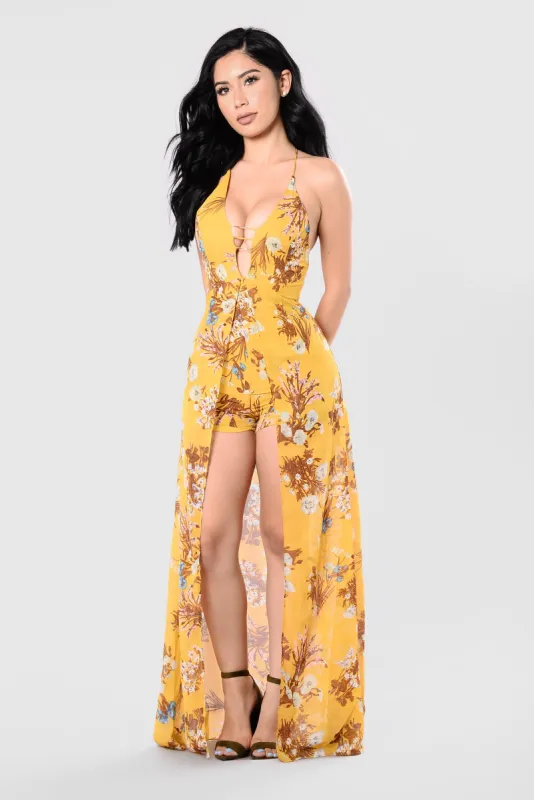 Wicked Way Jumpsuit - Mustard made by Fashion Nova