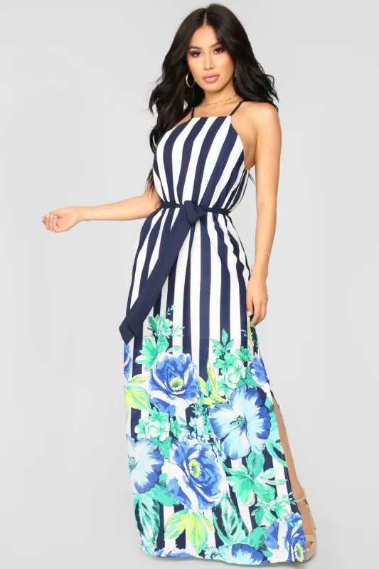 Blue Lagoon Maxi Dress - Blue sold by Fashion Nova