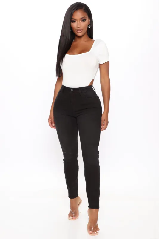 Tonight's The Night Skinny Jeans - Black sold by Fashion Nova