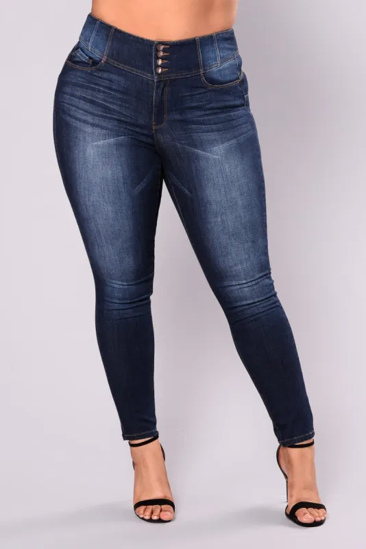 Tammie Booty Shaping Jeans - Dark Denim sold by Fashion Nova