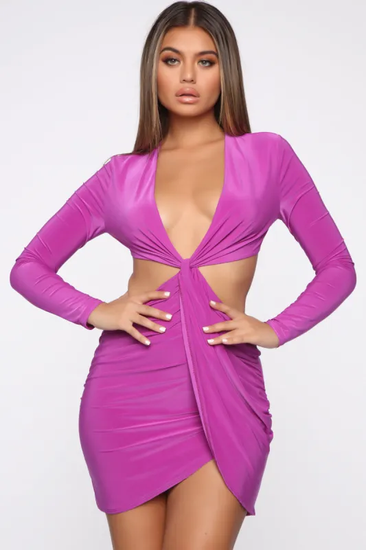 Made The Final Cut Mini Dress - Violet sold by Fashion Nova