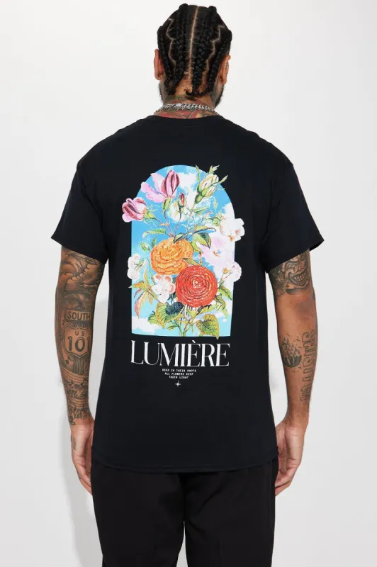 Keep The Light Short Sleeve Tee - Black sold by Fashion Nova