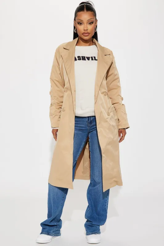 Around Town Trench - Khaki sold by Fashion Nova