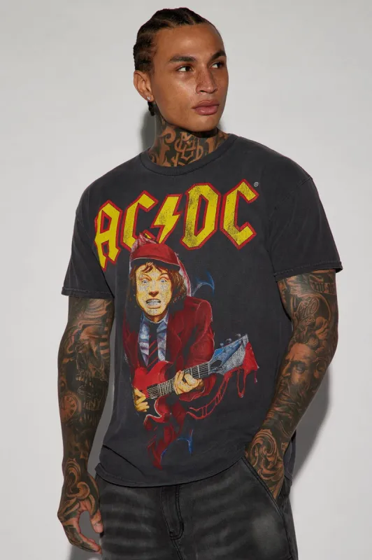 ACDC High Voltage Short Sleeve Tee - Black sold by Fashion Nova