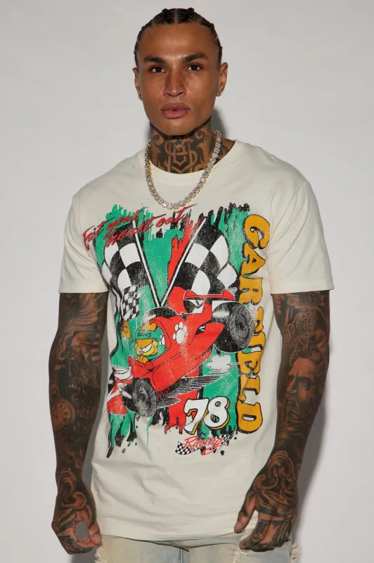 Garfield 1st Place Short Sleeve Tee - Off White sold by Fashion Nova