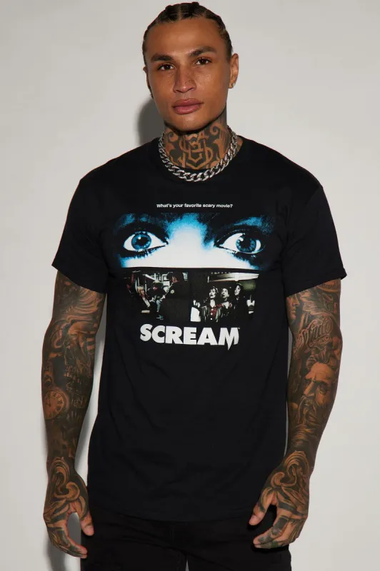 Scream Movie Poster Short Sleeve Tee - Black sold by Fashion Nova