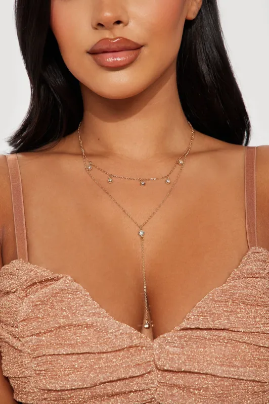 Somewhere Tropical Necklace - Gold sold by Fashion Nova