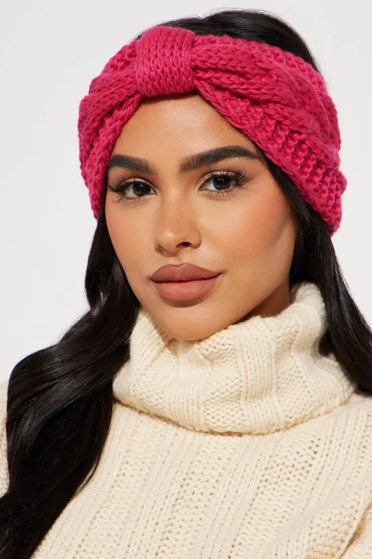 Big Bow Headband - Fuchsia sold by Fashion Nova