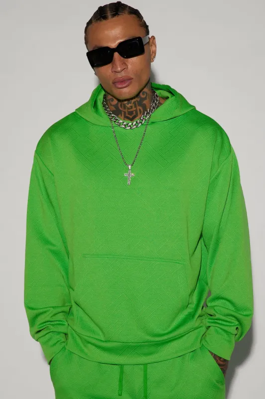 Textured Lines Hoodie - Green sold by Fashion Nova