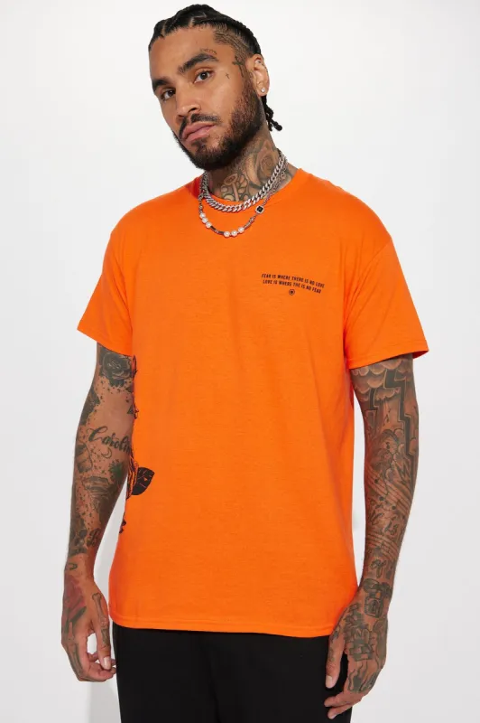 Fearless Love Short Sleeve Tee - Orange sold by Fashion Nova